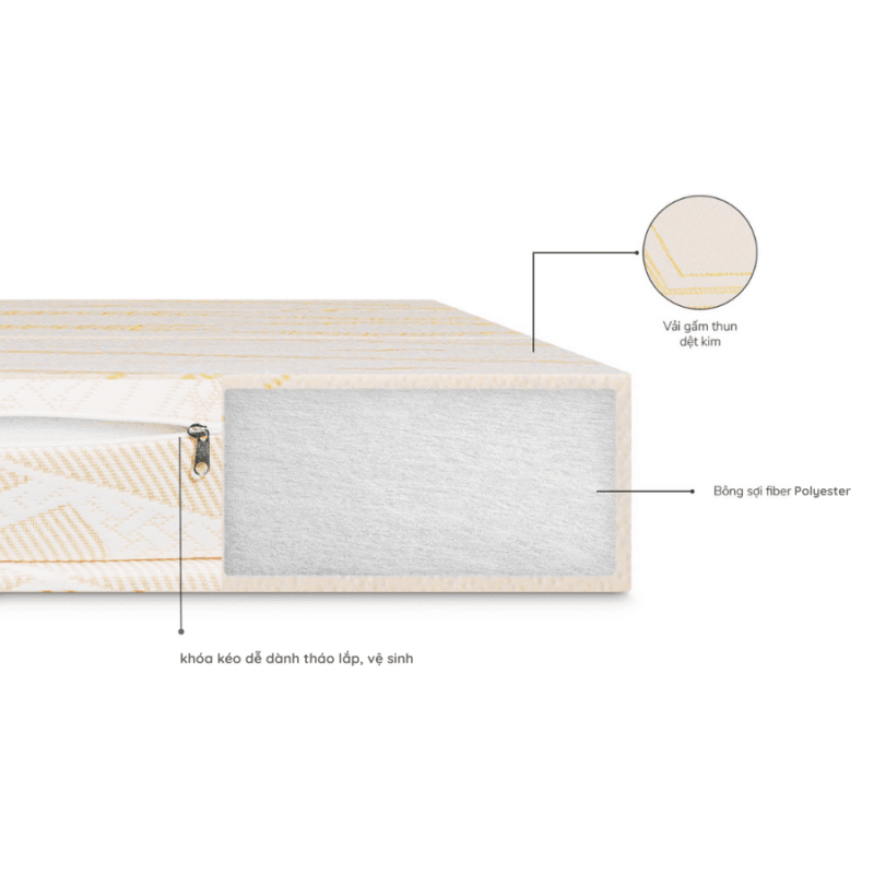Nệm Bông Ép Cao Cấp NASAGO Fiber