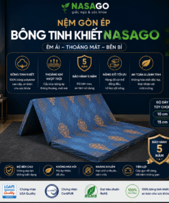 Nệm Bông Ép Tinh Khiết Giá Rẻ