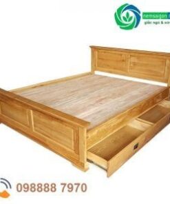 Giường Ngủ Gỗ Sồi Có Hộc Kéo giường ngủ gỗ sồi có hộc kéo