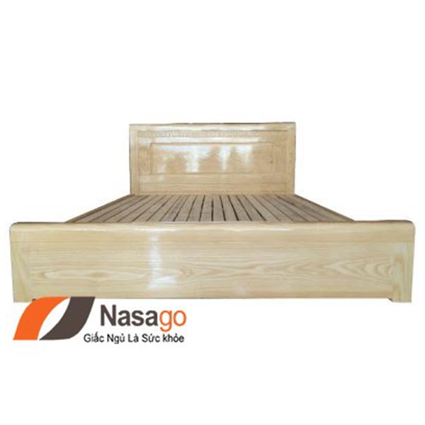 giường ngủ gỗ sồi nga sát đất
