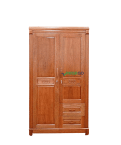 Tủ Quần Áo Gỗ Xoan Đào 2 Cánh