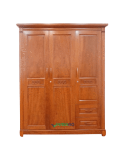 Tủ Quần Áo Gỗ Xoan Đào 3 Cánh