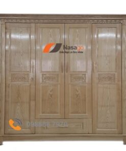 Tủ Quần Áo Gỗ Sồi 4 Cánh Giá Rẻ - Ảnh 2