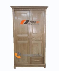 Tủ Quần Áo Gỗ Sồi 2 Cánh Giá Rẻ Tủ Quần Áo Gỗ Sồi 2 Cánh Giá Rẻ - Ảnh 2