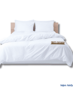 bộ chăn drap khách sạn trắng trơn