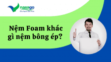 Nệm Foam khác gì nệm bông ép? báo giá nệm foam 2020