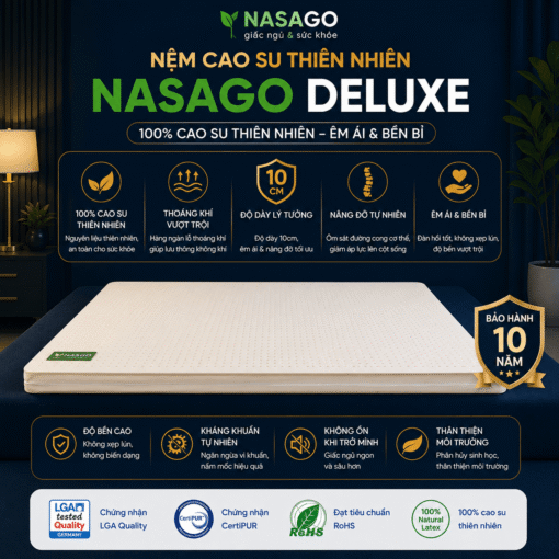 Nệm Cao Su NASAGO Deluxe