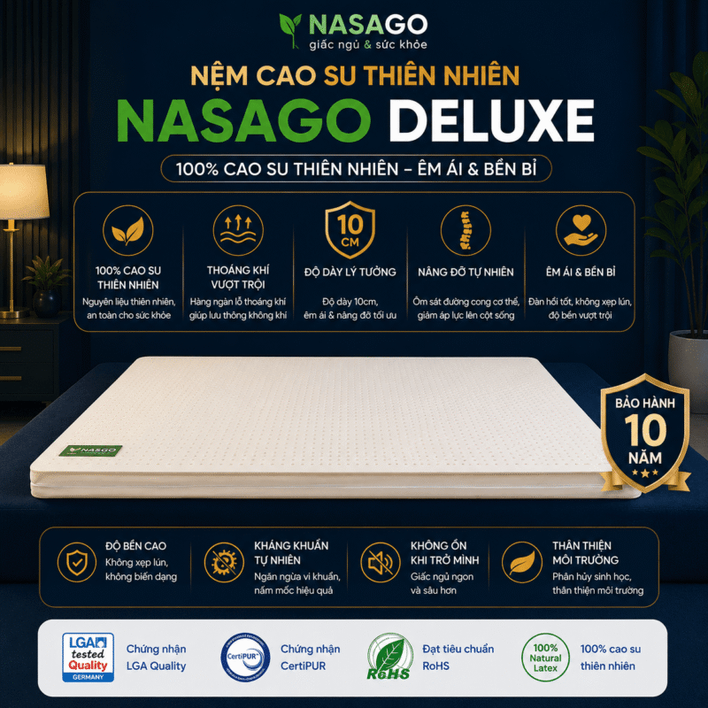 Nệm Cao Su NASAGO Deluxe
