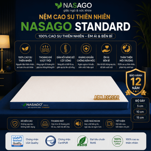 Nệm cao su thiên nhiên Standard