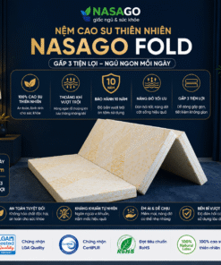 Nệm Cao Su Gấp 3 NASAGO Fold