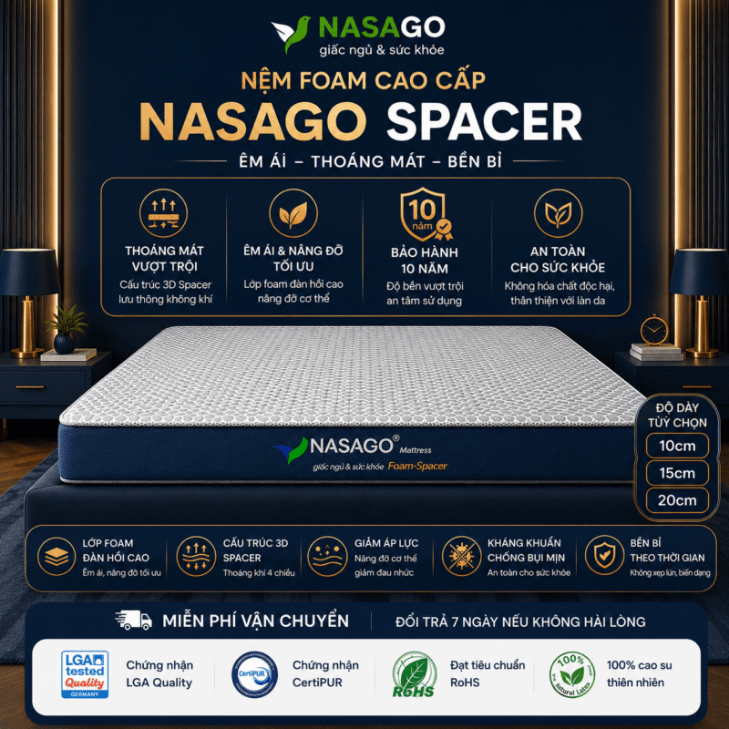 Nệm foam nasago spacer